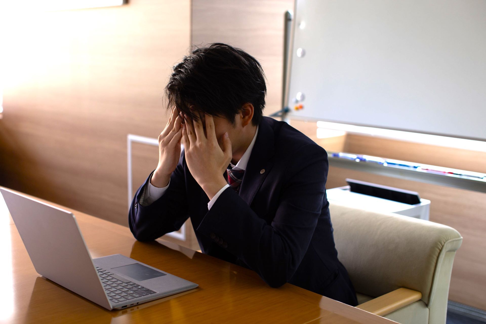 不安な会社員