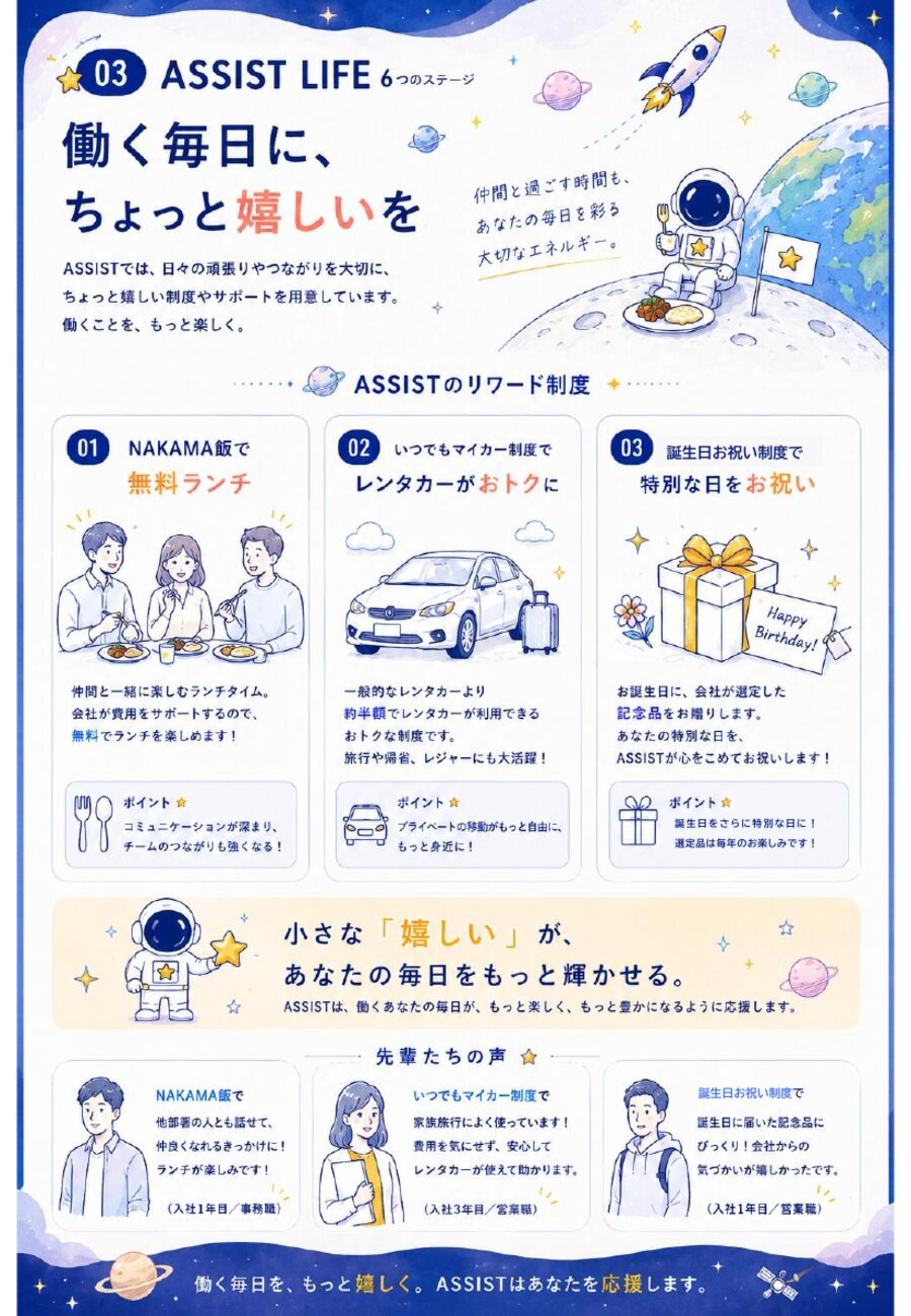 働く毎日に、ちょっと嬉しいを